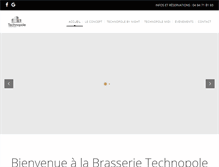 Tablet Screenshot of brasserie-technopole.com